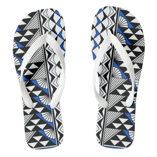 南西の太陽と雨の青 ビーチサンダル (フットベッド)