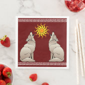 南西の太陽の下で吠えるコヨーテ (インサイチュ)