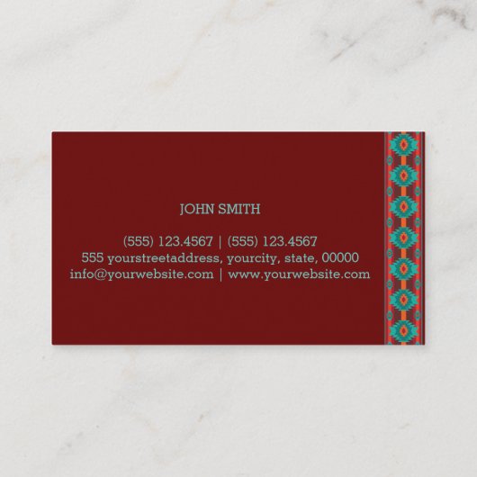 南西の幾何デザイン名刺 名刺 (裏面)