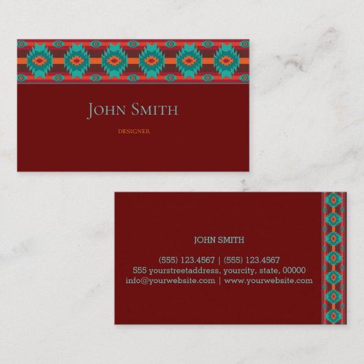 南西の幾何デザイン名刺 名刺 (正面/裏面)