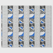 南西の日の出で青いギフトラップ ラッピングペーパー (フラット)