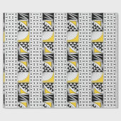 南西の日の出で黄色のギフトラップ ラッピングペーパー (フラット)