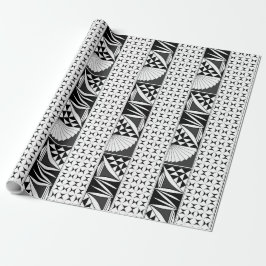 南西の日の出と木炭のギフトラップ ラッピングペーパー