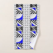 南西の日の出の電気ブルー バスタオルセット (ハンドタオル)