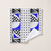 南西の日の出の電気ブルー バスタオルセット (ウォッシュタオル)