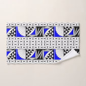 南西の日の出の電気ブルー バスタオルセット (ハンドタオル)