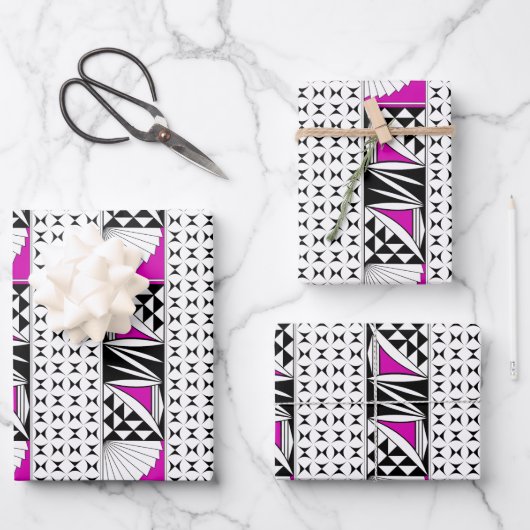 南西の日の出（ピンク） ラッピングペーパーシート (正面)