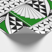 南西の日の出（緑） ラッピングペーパー (角)