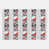 南西の日の出（赤） ラッピングペーパーシート (正面)