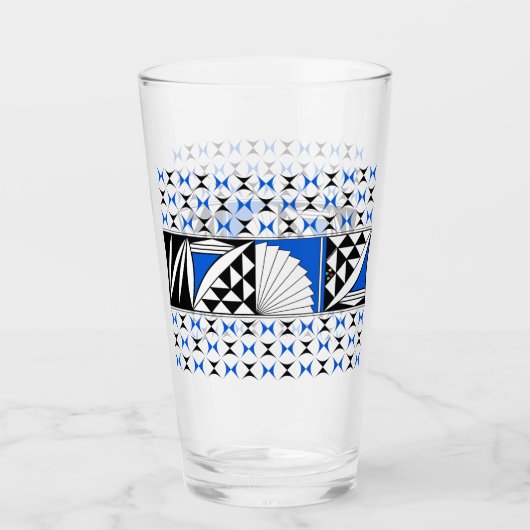 南西の日の出（青） タンブラーグラス (正面)