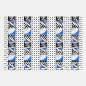 南西の日の出（青） ラッピングペーパーシート (正面)