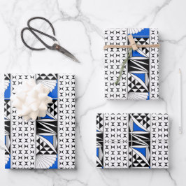 南西の日の出（青） ラッピングペーパーシート