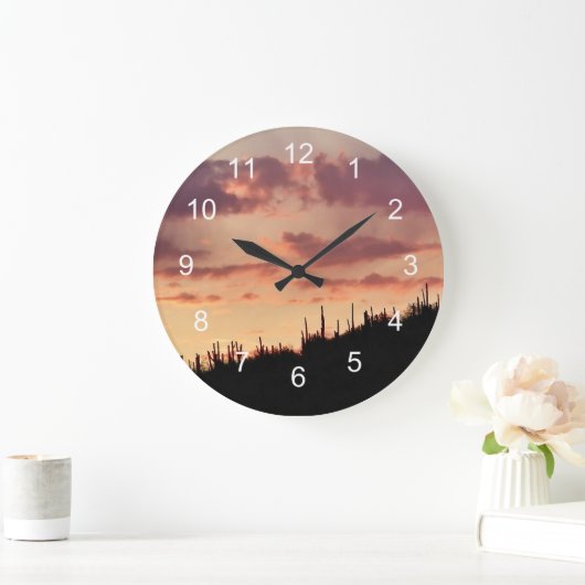 南西の日没 ラージ壁時計 (ホーム)