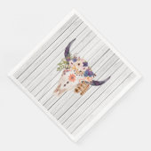 南西の牛のスカルの部族のマーキングと花 (コーナー)