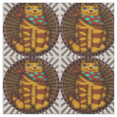 南西の猫 ファブリック (クローズアップ)