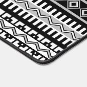 南西の白黒の幾何学的パターン デスクマット (コーナー)