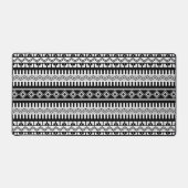 南西の白黒の幾何学的パターン デスクマット (正面)