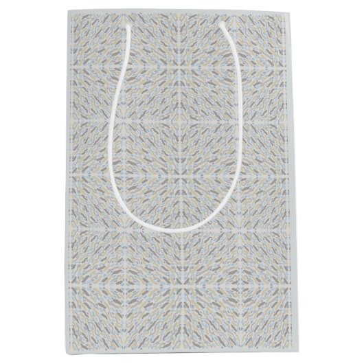 南西の砂漠の色のパターン ミディアムペーパーバッグ (正面)