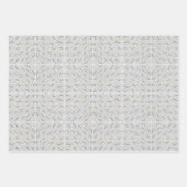 南西の砂漠の色のパターン ラッピングペーパーシート (正面3)