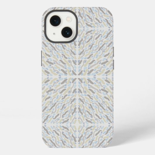 南西の砂漠の色のパターン iPhoneケース (裏面)