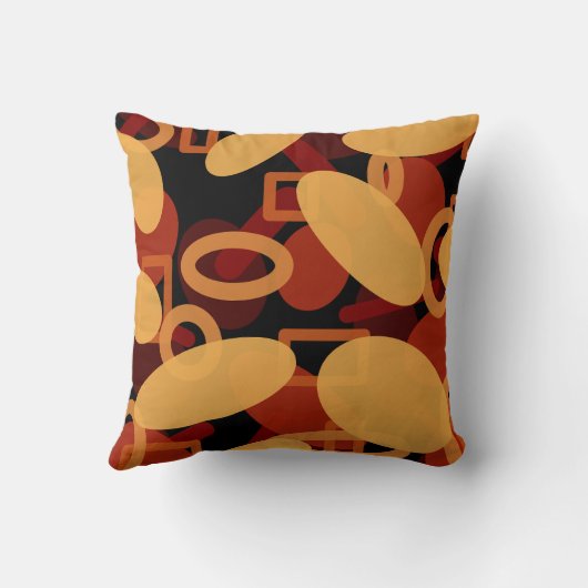 南西の砂漠の風景の色の抽象芸術アート クッション (裏面)