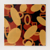 南西の砂漠の風景の色の抽象芸術アート ジグソーパズル (横)