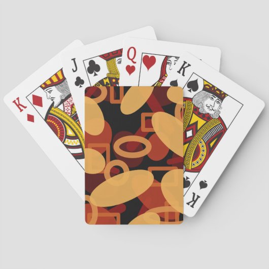 南西の砂漠の風景の色の抽象芸術アート トランプ (裏面)