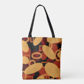 南西の砂漠の風景の色の抽象芸術アート トートバッグ (裏面)