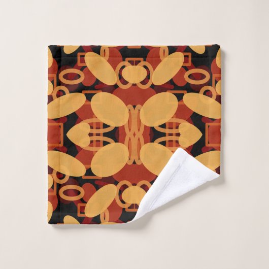 南西の砂漠の風景の色の抽象芸術アート バスタオルセット (ウォッシュタオル)