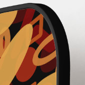 南西の砂漠の風景の色の抽象芸術アート ピックルボールラケット (左詳細)