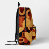 南西の砂漠の風景の色の抽象芸術アート プリントバックパック (左)