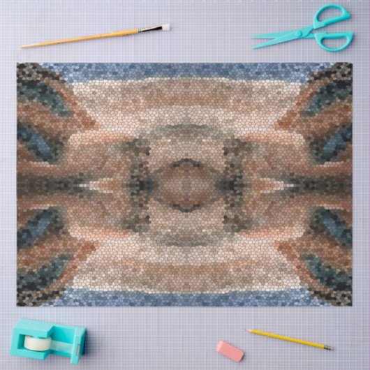 南西の砂漠モザイク背景の切り離し 薄葉紙 (クラフト)