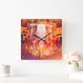 南西の精神 スクエア壁時計 (ホーム)