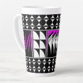 南西の羽の恵み(ピンク) カフェラテマグ (左アングル)