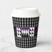 南西の羽の恵み（紫） 紙コップ (正面)