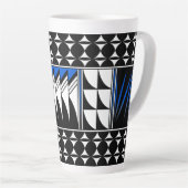 南西の羽の恵み（青） カフェラテマグ (右アングル)