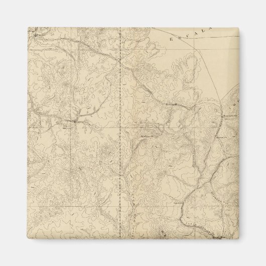 南西の部分を示す地質図 マグネット (正面)