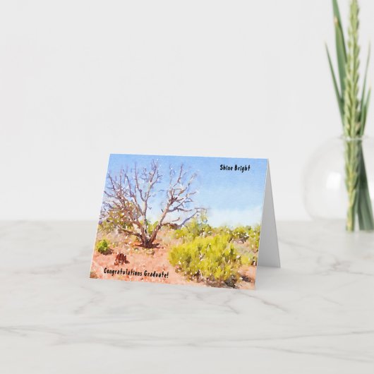 南西の風景おめでとう卒業カード カード (正面)