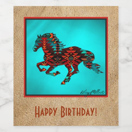 南西の馬 ワインラベル (シングルラベル)