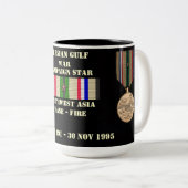 南西アジア停止 – 消防キャンペーン ツートーンマグカップ (正面右)