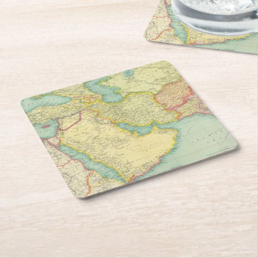 南西アジア スクエアペーパーコースター (アングル)