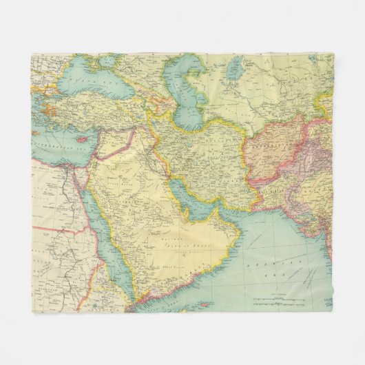 南西アジア フリースブランケット (正面(横))