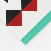 南西アステカなネイティブアメリカンの種族のデザイン フリースブランケット (角)