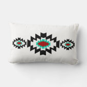 南西アステカなネイティブアメリカンの種族のデザイン ランバークッション (裏面)