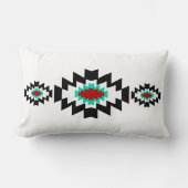 南西アステカなネイティブアメリカンの種族のデザイン ランバークッション (正面)