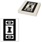 南西アステカ大型スタンプツール – 数値1 ラバースタンプ (押印)