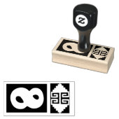 南西アステカ番号8デザインスタンプツール ラバースタンプ (押印)