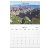 南西アメリカの国立公園 カレンダー (1月 2026)