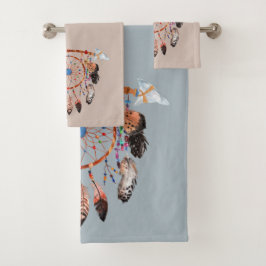 南西アメリカ·インディアン·ドリームキャッチャー バスタオルセット