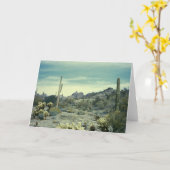 南西アリゾナの砂漠 カード (黄色い花)